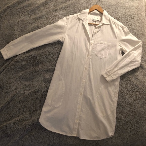 Steven Alan Long Sleeve Cotton Button-Down Dress - Picture 2 of 3